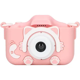 TOPINCN -Digitalkamera, 2,0-Zoll-HD-Display, 2000 W Pixel, Autofokus mit Stoßfesten Hüllen und Trageseil, für und Mädchen (PINK)