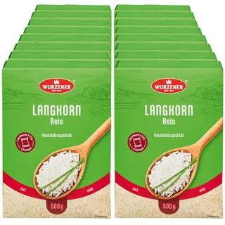 WURZENER Langkornreis im Kochbeutel 500 g, 16er Pack