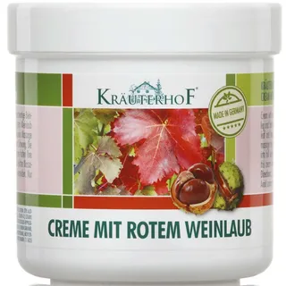 Kräuterhof 10er Vorteilspack Creme mit Rotem Weinlaub, 10 Dosen a 100ml