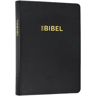Christliche Literaturverbreitung Schlachter 2000 Bibel – Schreibrandausgabe (flexibler Leder-Umschlag, schwarz)