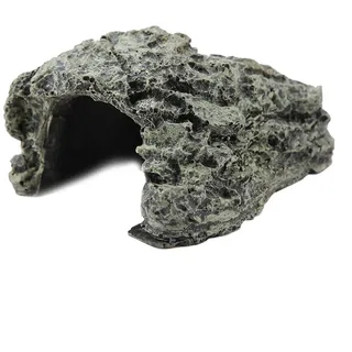 TITA-DONG Reptilienversteck, Fischversteck, Schildkröten-Aalplattform, Kunstharz-Landschaft, Steinaquarium, Schildkrötenhöhle, Schildkröten-Reptilienversteck, Lebensraum, Dekoration, Ornament für(S)