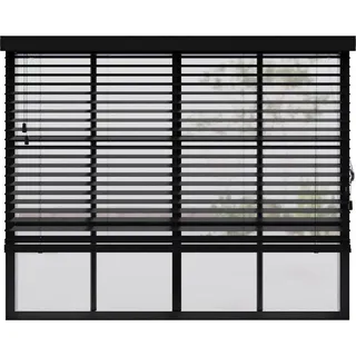 cocoon home concepts Cocoon Home Concepts, Holz Jalousien 60 x 175 50mm Lamellen Schwarz