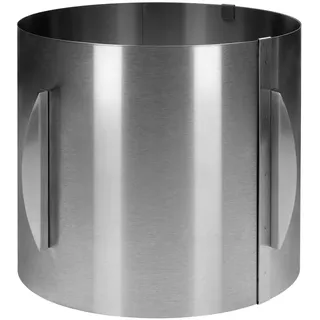 Tortenring XXL Torten-Ring Backrahmen Edelstahl rund verstellbar extra hoch 20cm