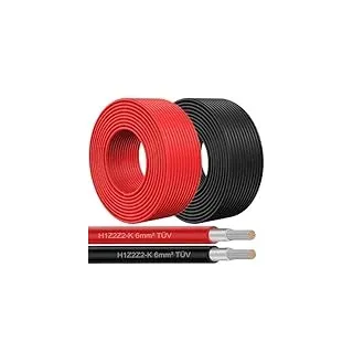 NAUCI Solar Solarleitung für Solarpanel - Solarkabel für Solarmodule - Photovoltaik-Kabel - Kabel 4 mm2 - Schwarz/Rot, Farbe:Schwarz, Länge:5 M inkl. 0% MwSt. gem. § 12 Abs. 3 UStG