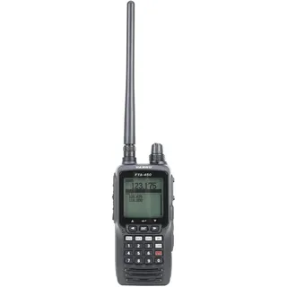 Yaesu FTA450L Tragbares UKW-Funkgerät für die Luftfahrt, 118.000–136.975 MHz, 2200 mAh, Walkie Talkie, Schwarz