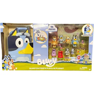 Bluey Ultimate Play & Go Set 14-tlg Spielset Spielbereich +Tragetasche