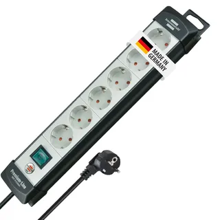 6-fach 5 m schwarz/lichtgrau