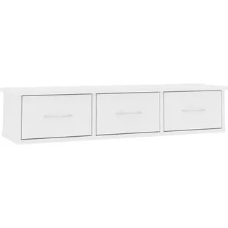 vidaXL Wandregal 88 x 26 x 18,5 cm Weiß