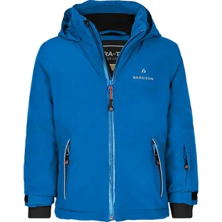 Bergson Winterjacke FRODO Kinder Skijacke, perfekt für kleine Wintersportler!, Normalgrößen, bl blau 92