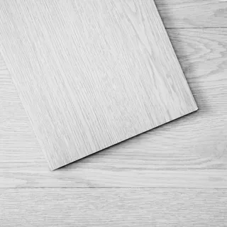Vevor Selbstklebende Vinyl-Bodenfliesen, 91,4 x 15,2 cm, 36 Stk., 2,5 mm dick, abziehen und aufkleben, hellgraue Holzmaserung, DIY-Bodenbelag für Küche, Esszimmer, Schlafzimmer und Badezimmer