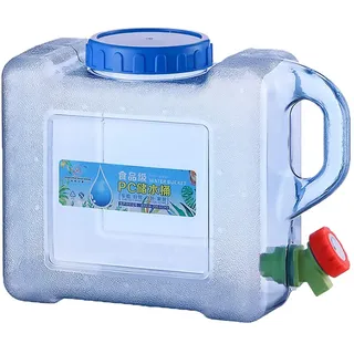 Starnearby 5L~22L Wasserkanister, Wasserkanister mit Hahn, Wassertank, Tragbarer Trinkwasserkanister, Wasserbehälter, Wasserkanister BPA frei, für Outdoor, Camping, Trinkder Speicher (5L)