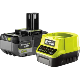 RYOBI Akku-Starterset RC18120-150X ONE+ 18 V 5,0 Ah und Schnellladegerät