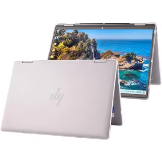 mCover Hartschalen-Schutzhülle, nur kompatibel mit HP Envy x360 14-FAxxxxxx / 14-FCxxxx 2-in-1 Convertible Laptop-PC (nicht für andere HP-Modelle geeignet), transparent
