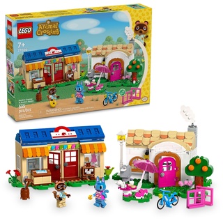 LEGO Animal Crossing Nook's Cranny & Rosie's House, baubares Videospielspielzeug für Kinder, enthält 2 Animal Crossing Spielfiguren, Geburtstagsgeschenkidee für Mädchen und Jungen ab 7 Jahren, 77050