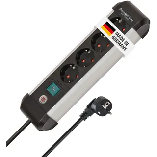 Brennenstuhl Premium-Alu-Line Steckdosenleiste 4-fach 1,8 m