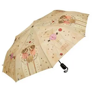 Goebel Taschenregenschirm Taschenschirm Charles Renie Mackintosh, Regenschirm beige|braun