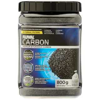 Fluval lose Aktivkohle Filtereinsatz, 800g, für Süß- und Meerwasseraquarien geeignet