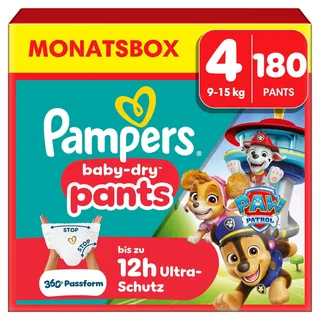 Pampers Baby-Dry Pants Gr. 4 (9-15 kg) 180 St. Paw Patrol Edition