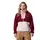 Damen Grove Half Zip Fleece-Überziehhilfe Rich Wine Dark Stone Eraser Pink S EU