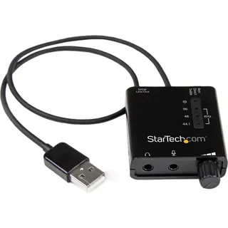 Startech USB Soundkarte Schwarz