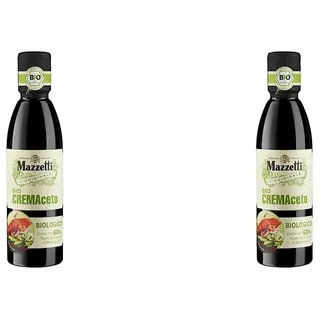Mazzetti BIO-CREMAceto, 60% Bio Aceto Balsamico di Modena, The Italian Art of Dressing, 250 ml (Packung mit 2)