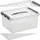 Q-Line Aufbewahrungsbox 40 x 30 x 18 cm 6-tlg. transparent/silber