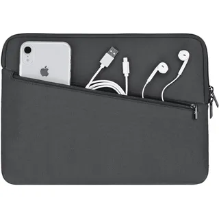 Artwizz Neoprene Sleeve PRO Tasche kompatibel mit MacBook Pro 14 (2024-2021), Schutzhülle mit Zubehör-Fach, Titan-Grau, 14 Zoll