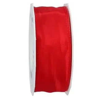 Präsent Geschenkband LYON glänzend rot 40,0 mm x 25,0 m