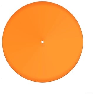 30,5 cm Acryl-Schleifmatte für Phonograph-Plattenspieler, Vinyl, 3 mm, antistatische LP-Matte, Acryl-Plattenspieler-Unterlage für Vinyl-LP-Plattenspieler (orange)