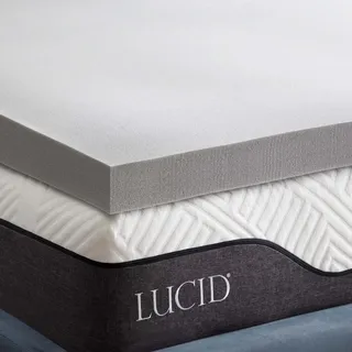 Lucid Memory Foam Matratzen Topper 140 x 200 cm grau