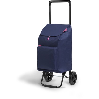 gimi Polyesterbeutel mit Kordelzug Argo Neuer Blauer EINKAUFSWAGEN, Glas, Bule, Capacità 45 Lt