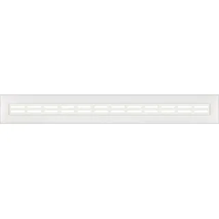 HEXIM Zubehör für Stella Heizkörperverkleidungen, Obere und seitliche Abdeckungen - Befestigungssatz: weiß) Oberblende - 120x17cm