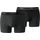 Basic Boxershorts grey melange/black M 2er Pack