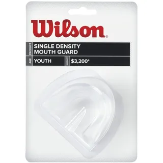 Wilson Single Density Mouthguard without Strap, Clear, Youth