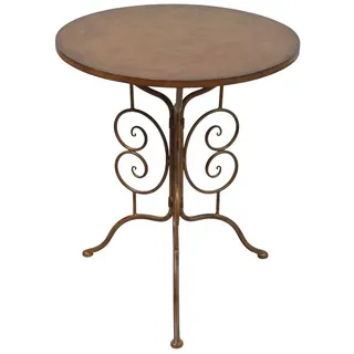 levandeo Beistelltisch Ø 60 x 72 cm Braun