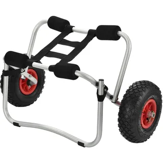 [in.tec] Kajakwagen Drau 72 x 31 x 44 cm Aluminium Silberfarben