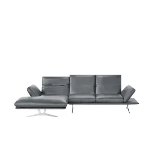 KOINOR Ecksofa Echtleder Francis , grau , Maße (cm): B: 284 H: 93 T: 159.0