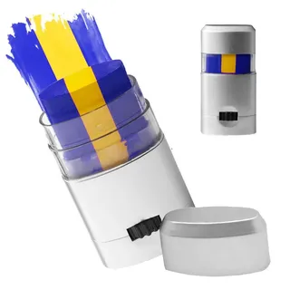 Taffstyle Schminkstift Fanartikel Make-Up Stift Länderfarben für Fußball EM WM Fans (Farbige Fan Schminke für Stadion Public Viewing und Events, 1-tlg), Weltmeisterschaft 2026 Länderflagge Design blau