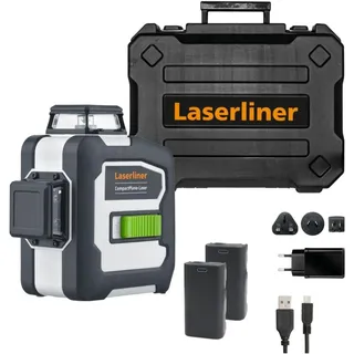 LASERLINER CompactPlane-Laser 3G Pro Dreidimensionaler Laser selbstnivellierend