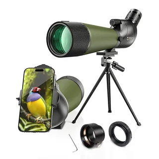 Gosky Aktualisiert neueste Spektiv – BAK4 abgewinkeltes Zielfernrohr für Zielschießen, Jagd, Vogelbeobachtung, Wildlife Landschaft (Camere Adapter kompatibel)