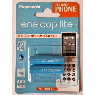 Panasonic eneloop lite DECT BK-4LCCE battery - 2 x AAA - NiMH