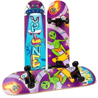 UpTone360 Skateboard für Kinder ab 6 Jahre – Sicher & Vielseitig auf Allen Untergründen, bis 150 kg belastbar – Für langanhaltenden Fahrspaß und Tricks – Perfekt für 6-14 Jahre