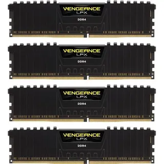 64 GB (4 x 16 GB) DDR4 2666 MHz CL16 (CMK64GX4M4A2666C16)