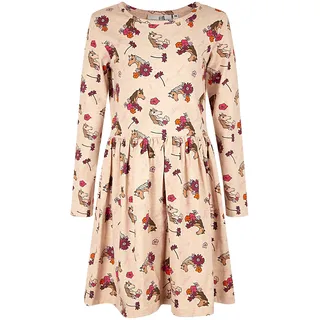 happy girls Sommerkleid HAPPY GIRLS "dress", Mädchen, Gr. 86, EURO-Größen, beige, Stoff, 100% Baumwolle, normal, Kleider Sommerkleid