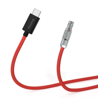 Alvin's Cables Ultraweiches USB-C Typ-C auf 2-poliges 12-V-Schnellladekabel für Tilta| Teradek| SmallHD| Z-CAM| Blackmagic Pyxis 60cm