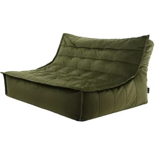 I.C.O.N. icon Sitzsack, Dunkelgrün, Kunststoff, 2-Sitzer, 140x72x100 cm, Hergestellt in Deutschland, Oeko-Tex® Standard 100, Wohnzimmer, Hocker, Sitzsäcke, XXL Sitzsäcke