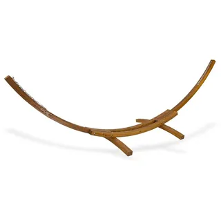 DEMA Holz Hängemattengestell, Hängematte Hängeliege, HMG400, bis 300 kg, stabil, robust, ideal für Garten, Terrasse und Outdoor