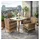Polyrattan Set 4-tlg Beige/Braun