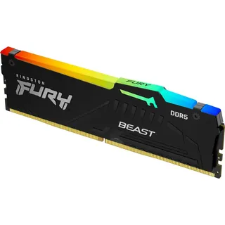 Kingston FURY Beast RGB DDR5 6000MT/s 8GB Modul (1x8GB) CL30 Schwarz KF560C30BBEA-8