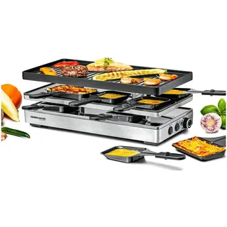 Rommelsbacher RCP 1800 Raclette Grill 1800 W Edelstahl